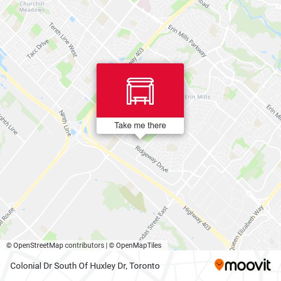 Colonial Dr South Of Huxley Dr map