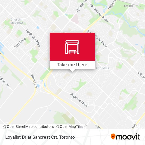 Loyalist Dr at Sancrest Crt map