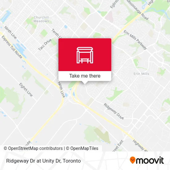 Ridgeway Dr at Unity Dr map
