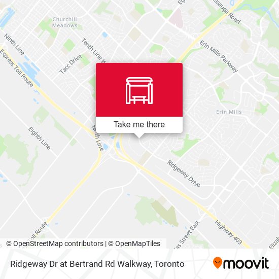 Ridgeway Dr at Bertrand Rd Walkway map
