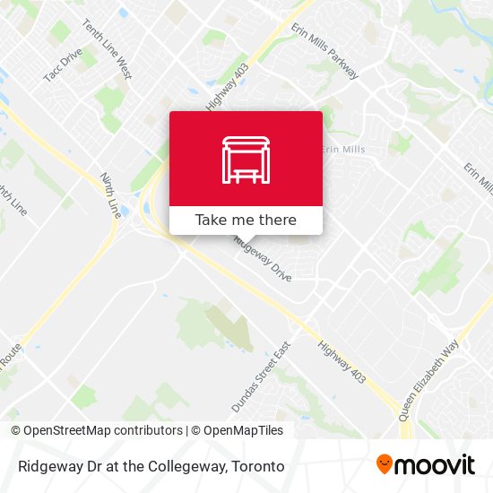 Ridgeway Dr at the Collegeway map
