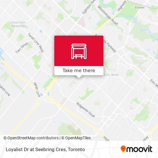 Loyalist Dr at Seebring Cres map