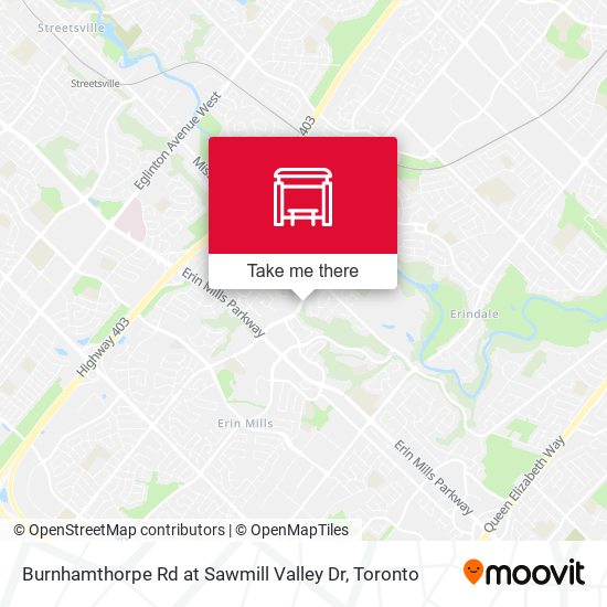 Burnhamthorpe Rd at Sawmill Valley Dr map