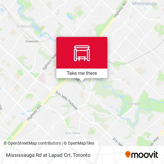 Mississauga Rd at Lapad Crt map