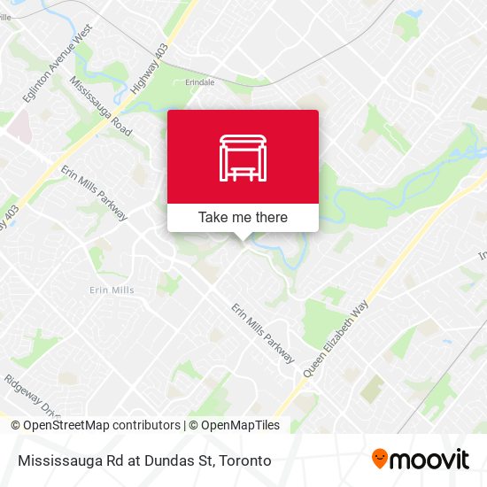 Mississauga Rd at Dundas St map