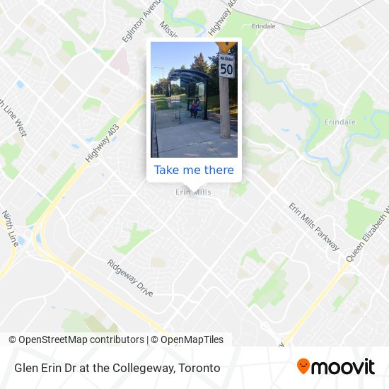 Glen Erin Dr at the Collegeway plan