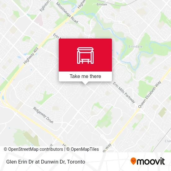 Glen Erin Dr at Dunwin Dr map