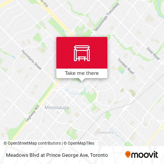Meadows Blvd at Prince George Ave map