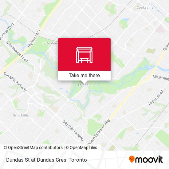 Dundas St at Dundas Cres map