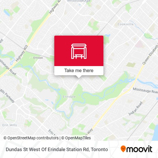 Dundas St West Of Erindale Station Rd map