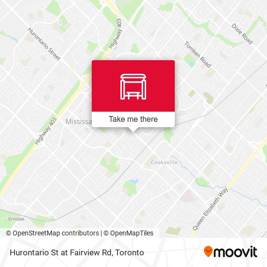 Hurontario St at Fairview Rd map