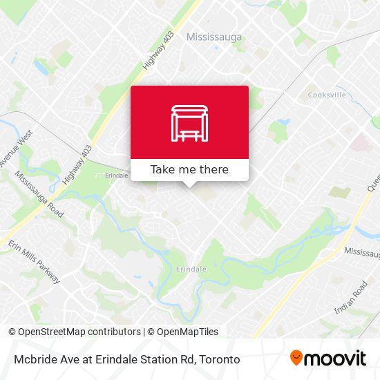 Mcbride Ave at Erindale Station Rd map