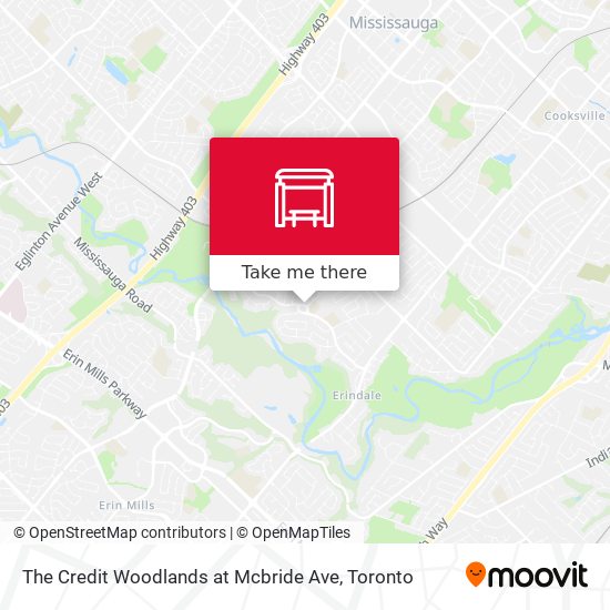The Credit Woodlands at Mcbride Ave map