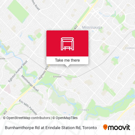 Burnhamthorpe Rd at Erindale Station Rd map