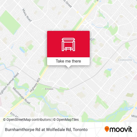 Burnhamthorpe Rd at Wolfedale Rd map