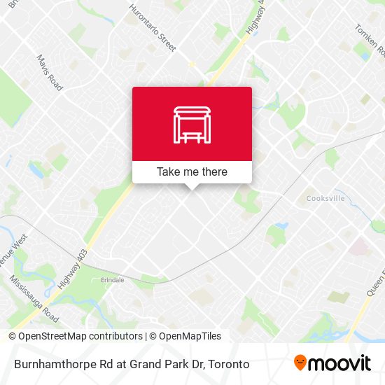 Burnhamthorpe Rd at Grand Park Dr map