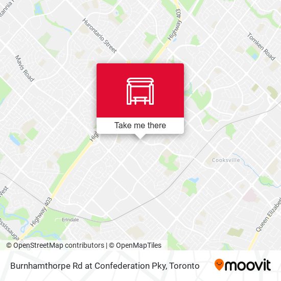 Burnhamthorpe Rd at Confederation Pky plan