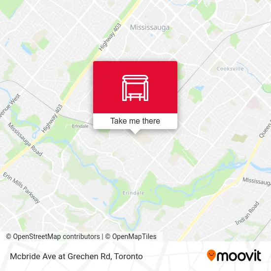 Mcbride Ave at Grechen Rd map