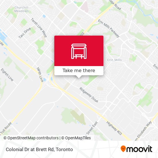 Colonial Dr at Brett Rd map