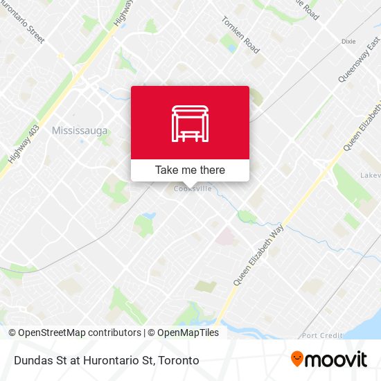 Dundas St at Hurontario St map