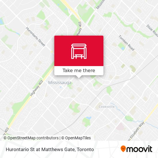 Hurontario St at Matthews Gate map