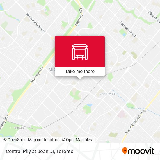 Central Pky at Joan Dr map