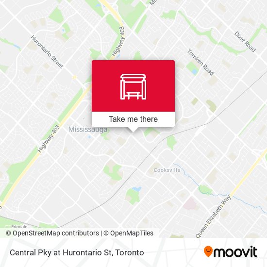 Central Pky at Hurontario St map