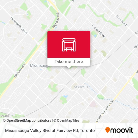 Mississauga Valley Blvd at Fairview Rd map