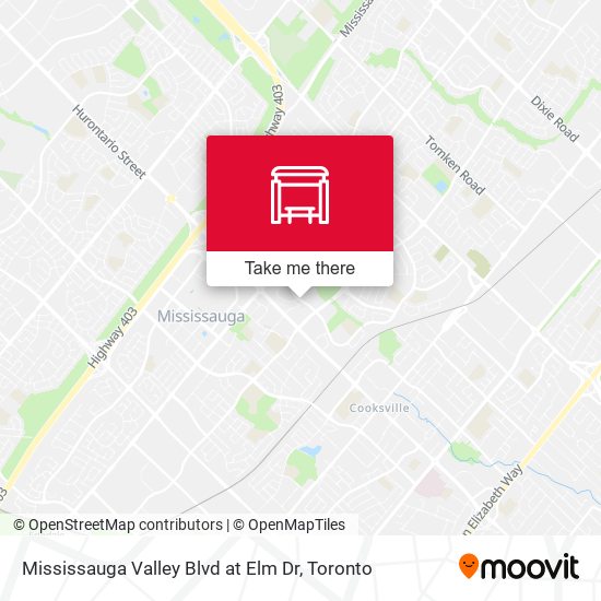 Mississauga Valley Blvd at Elm Dr map