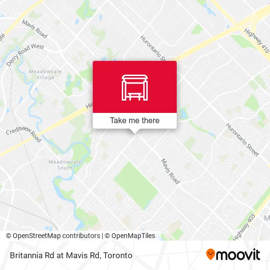 Britannia Rd at Mavis Rd map