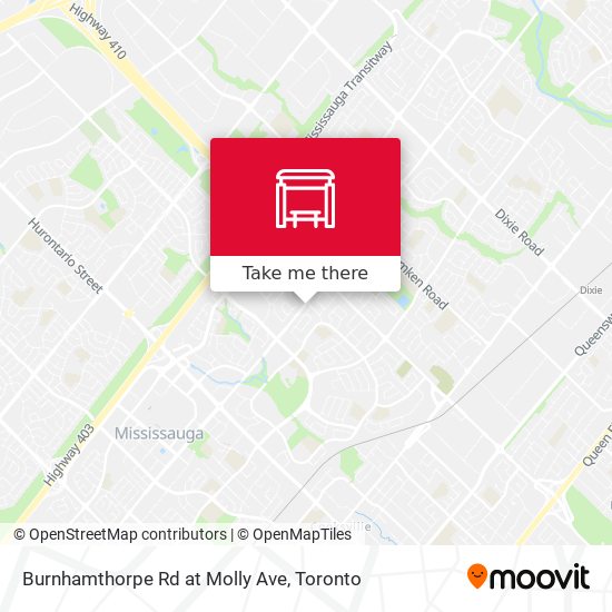 Burnhamthorpe Rd at Molly Ave map