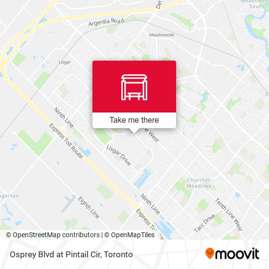 Osprey Blvd at Pintail Cir map