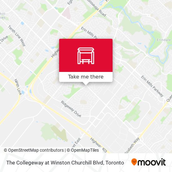 The Collegeway at Winston Churchill Blvd map
