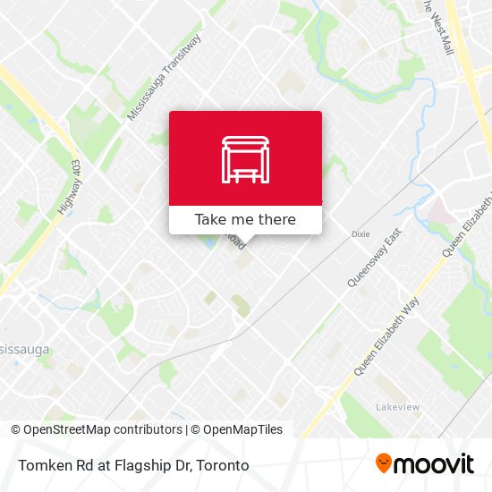 Tomken Rd at Flagship Dr map