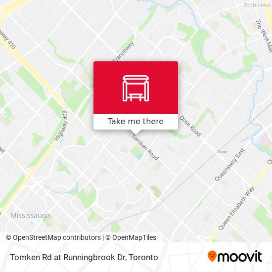 Tomken Rd at Runningbrook Dr map