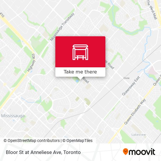 Bloor St at Anneliese Ave map