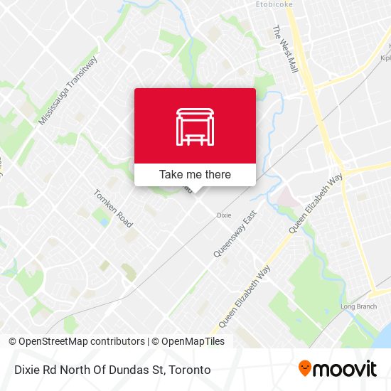 Dixie Rd North Of Dundas St map