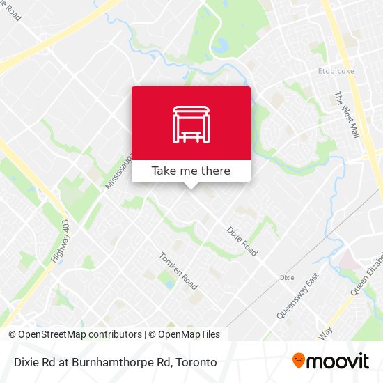 Dixie Rd at Burnhamthorpe Rd plan