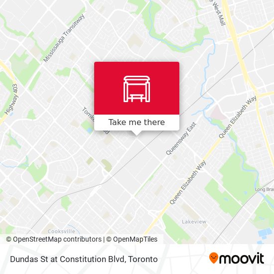 Dundas St at Constitution Blvd map