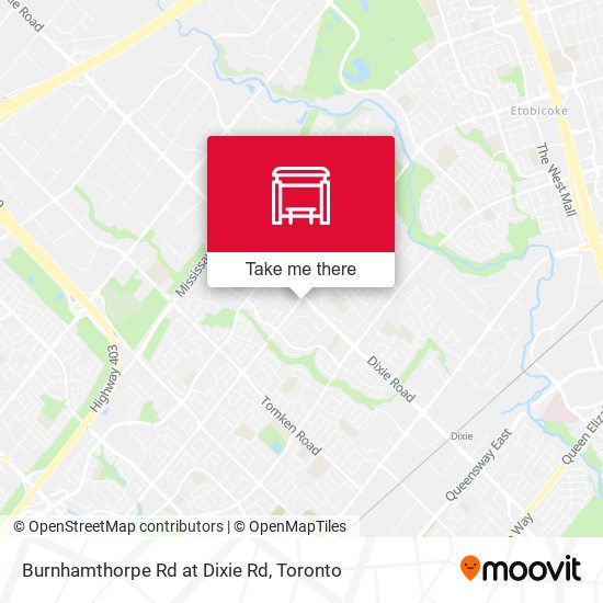 Burnhamthorpe Rd at Dixie Rd plan