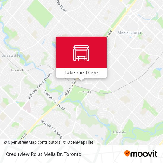 Creditview Rd at Melia Dr map