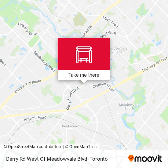 Derry Rd West Of Meadowvale Blvd plan
