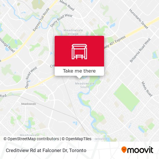 Creditview Rd at Falconer Dr map