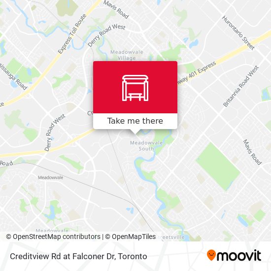 Creditview Rd at Falconer Dr map