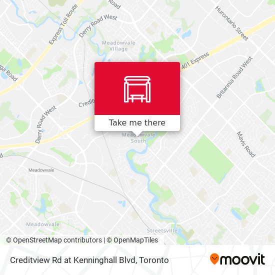 Creditview Rd at Kenninghall Blvd map