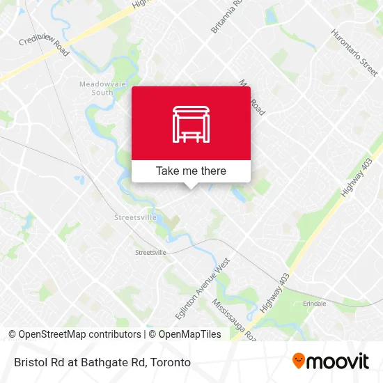 Bristol Rd at Bathgate Rd map