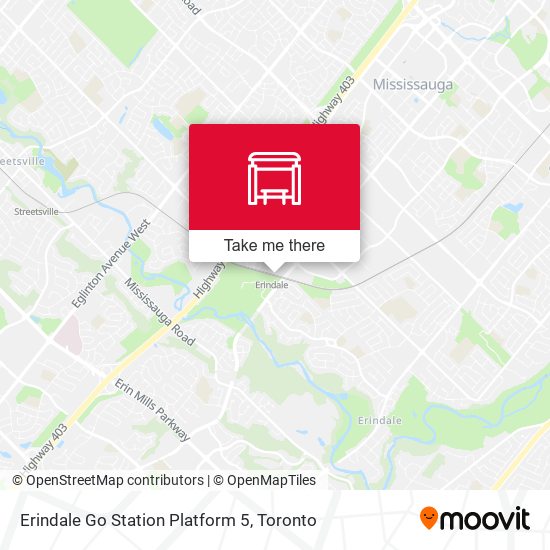 Erindale Go Station Platform 5 plan