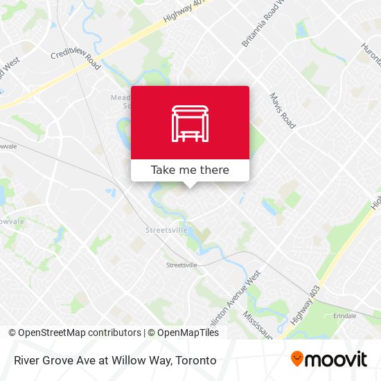 River Grove Ave at Willow Way plan