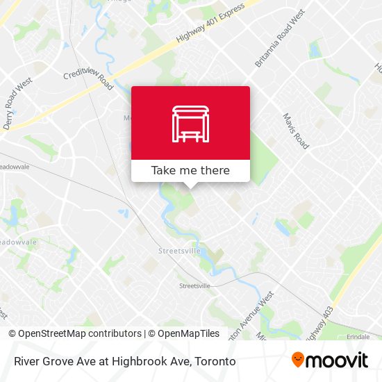 River Grove Ave at Highbrook Ave plan