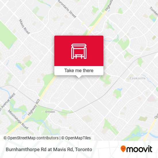 Burnhamthorpe Rd at Mavis Rd map